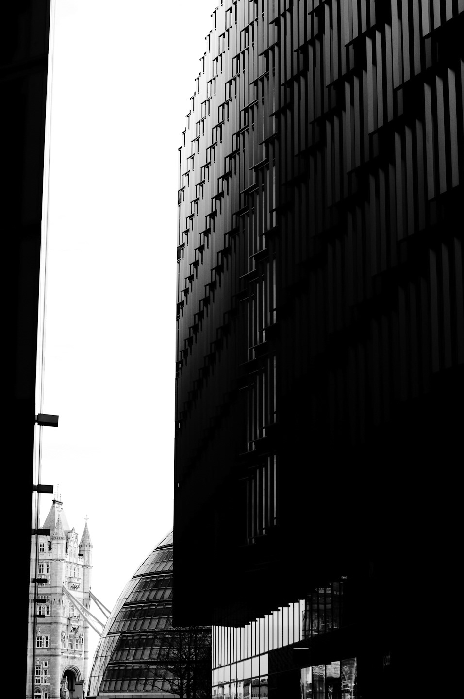 lines abstract London england black & white