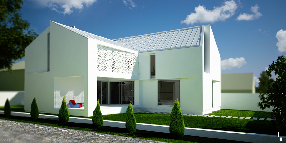 t house White architect house residential
