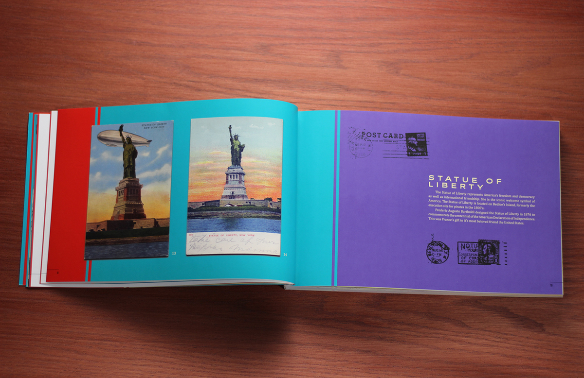 Adobe Portfolio postcards vintage New York Coffee Table Books