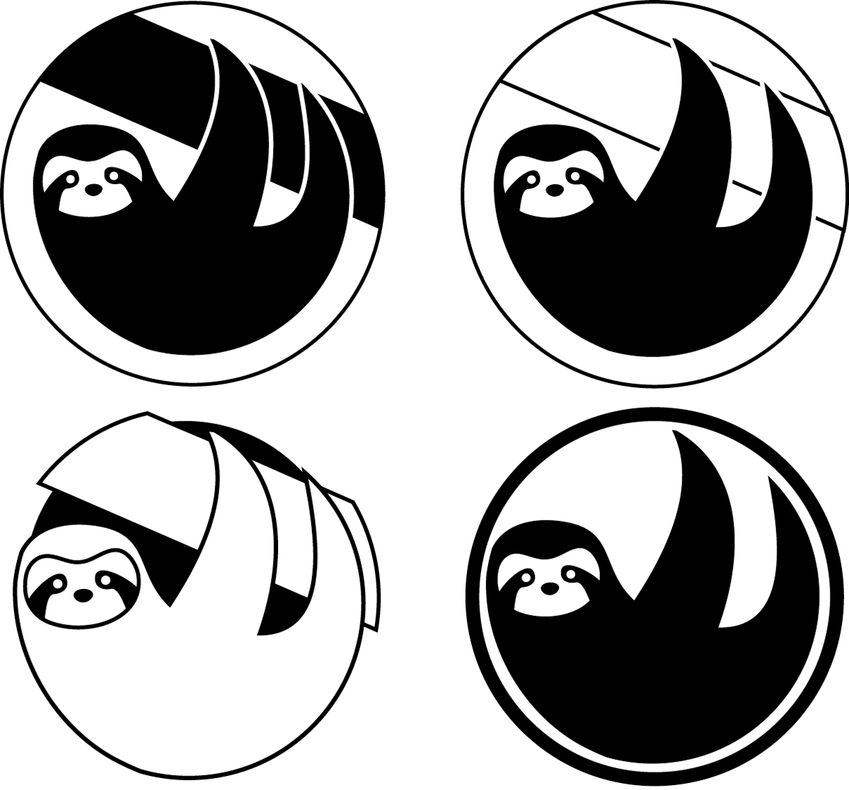 sloth Estilización vector