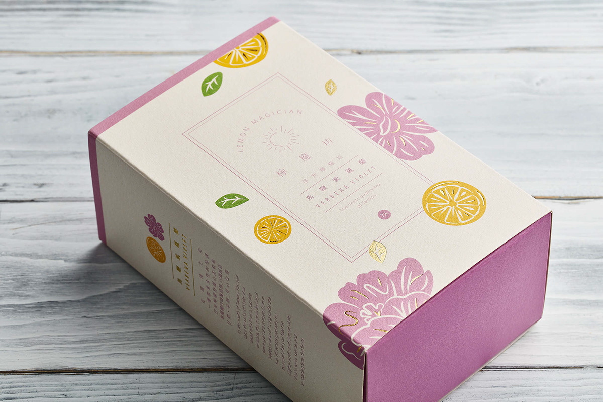 design graphics lemon Packaging Printing tea