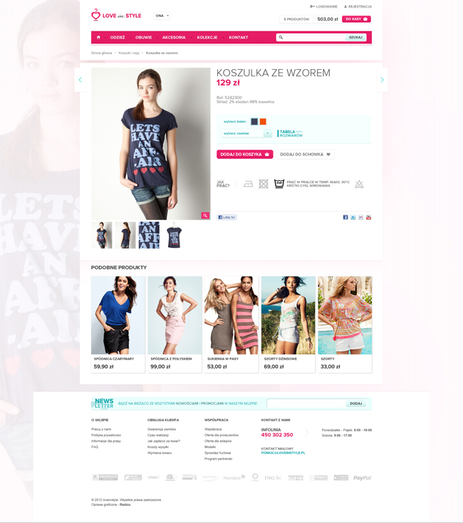 shop women girl online Ecommerce e-commerce Webdesign radziu clothes cloth White