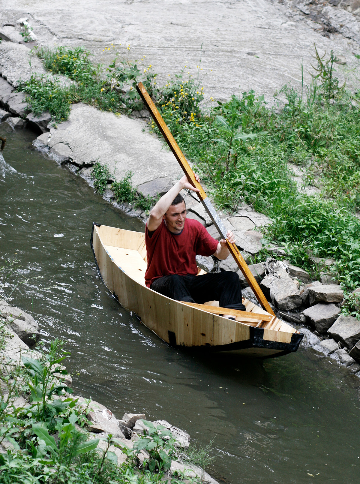 Urban Initiative boat river art