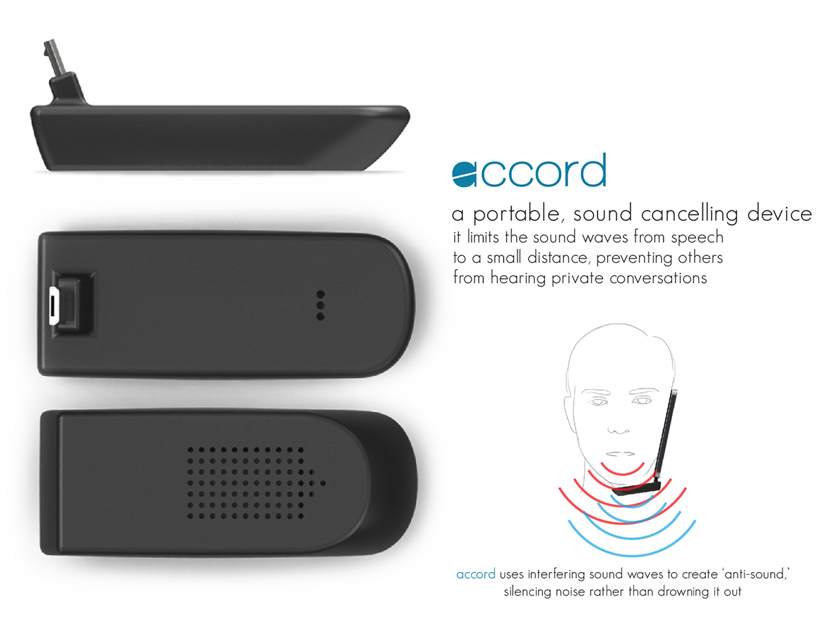 accord sound cancelling Wearable Betty Huang CCS portable