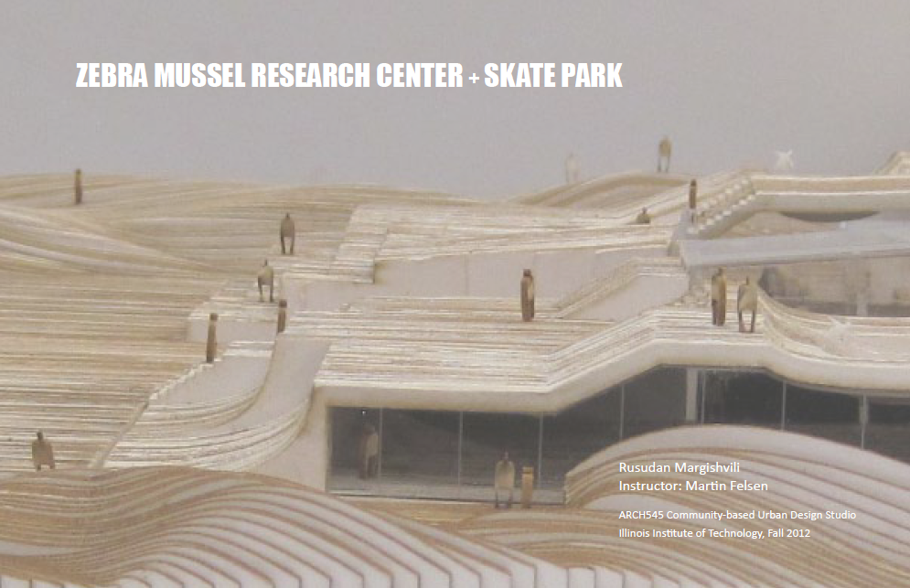 research center skate park  Zebra Mussels ARCHITECTURE SKETCH Hybrid Architecture