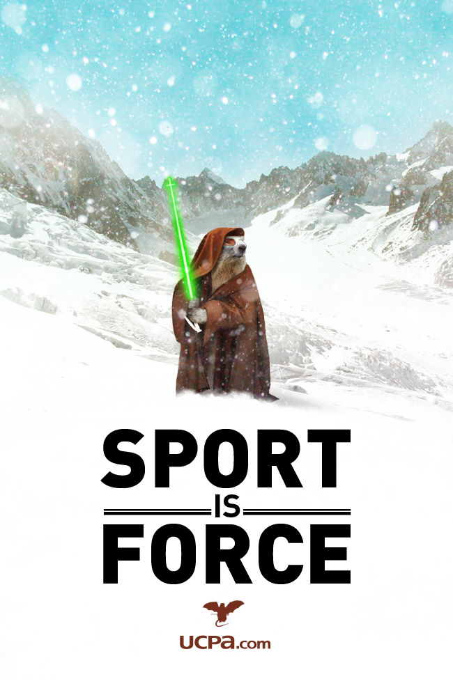 star wars compositing humour marmotte animal neige sabre laser 