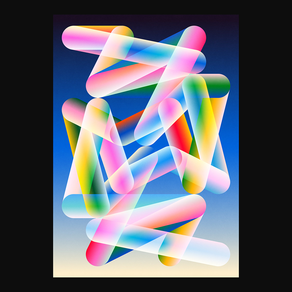 abstract art challenge color vivid modern geometric poster print vibrant