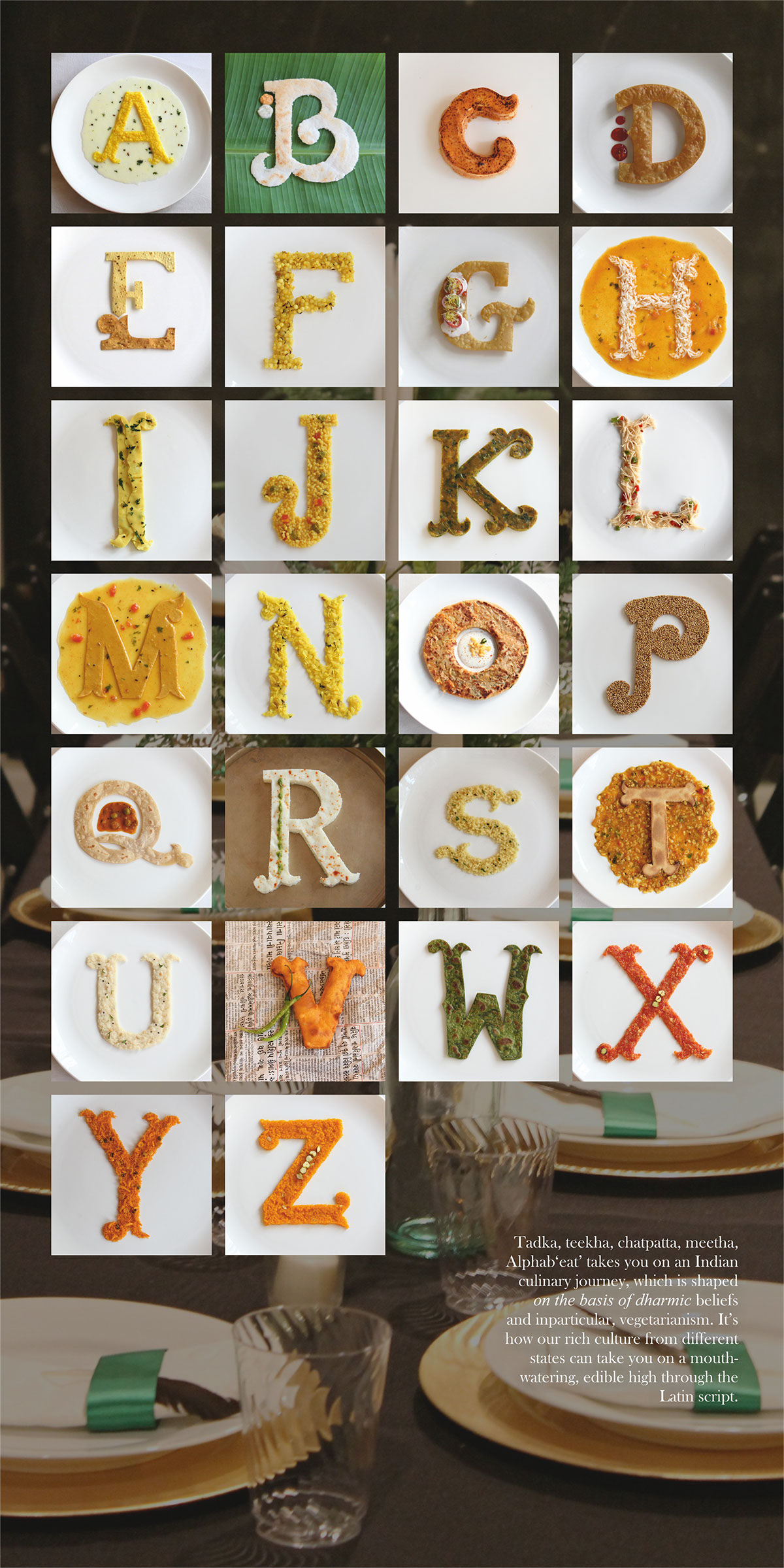 heston blumenthal Food  type font design lick pop HOG video edible letters India MUMBAI art Typeface