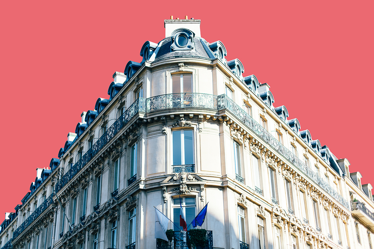 color Paris france buildings saturated