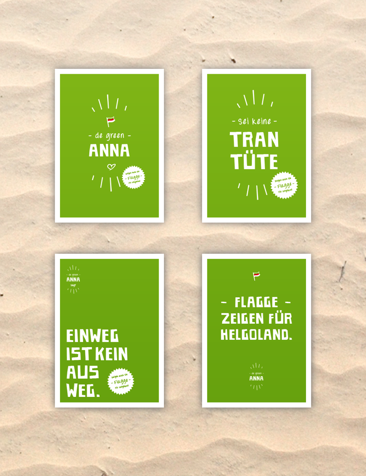 plastikmüll Müllvermeidung grün Meer Helgoland Kampagne design logo recycling upcycling