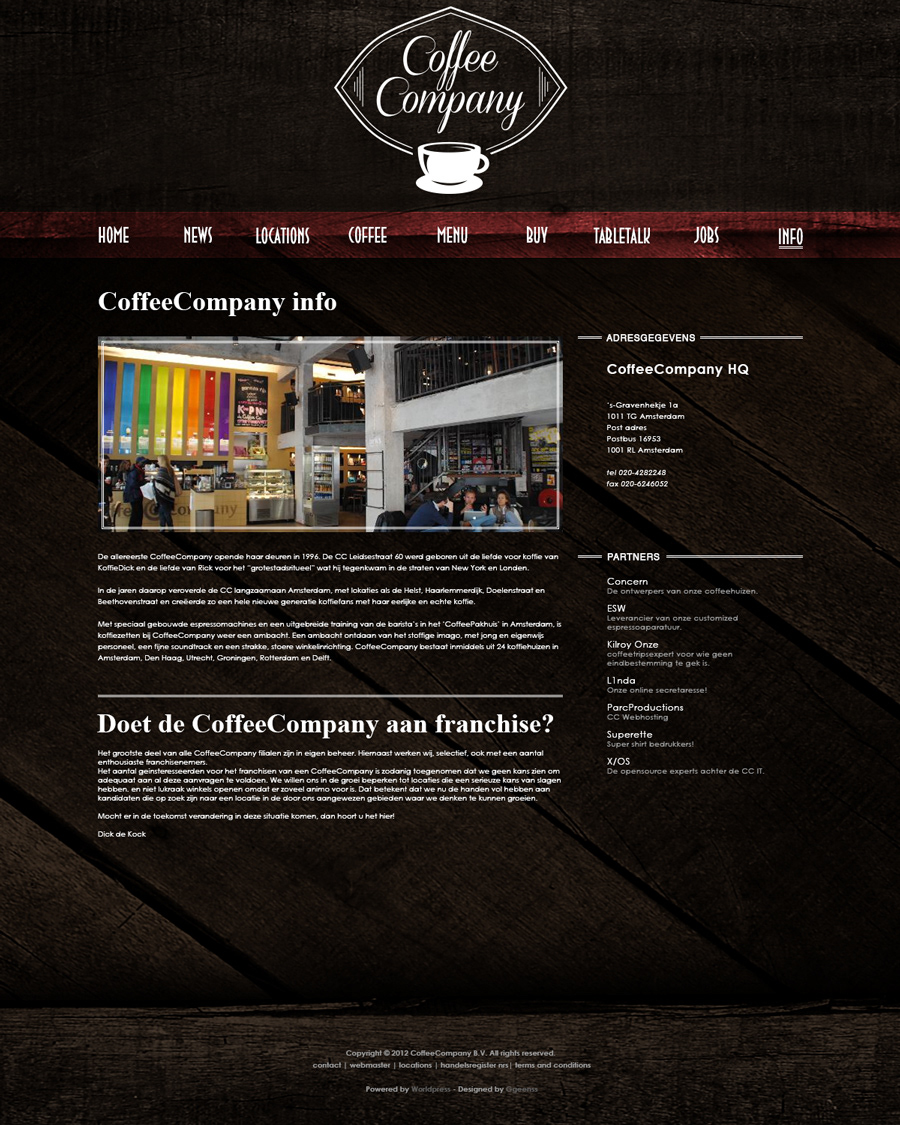 cafe Love bar Food  drink dinner cozy Coffee Webdesign Website