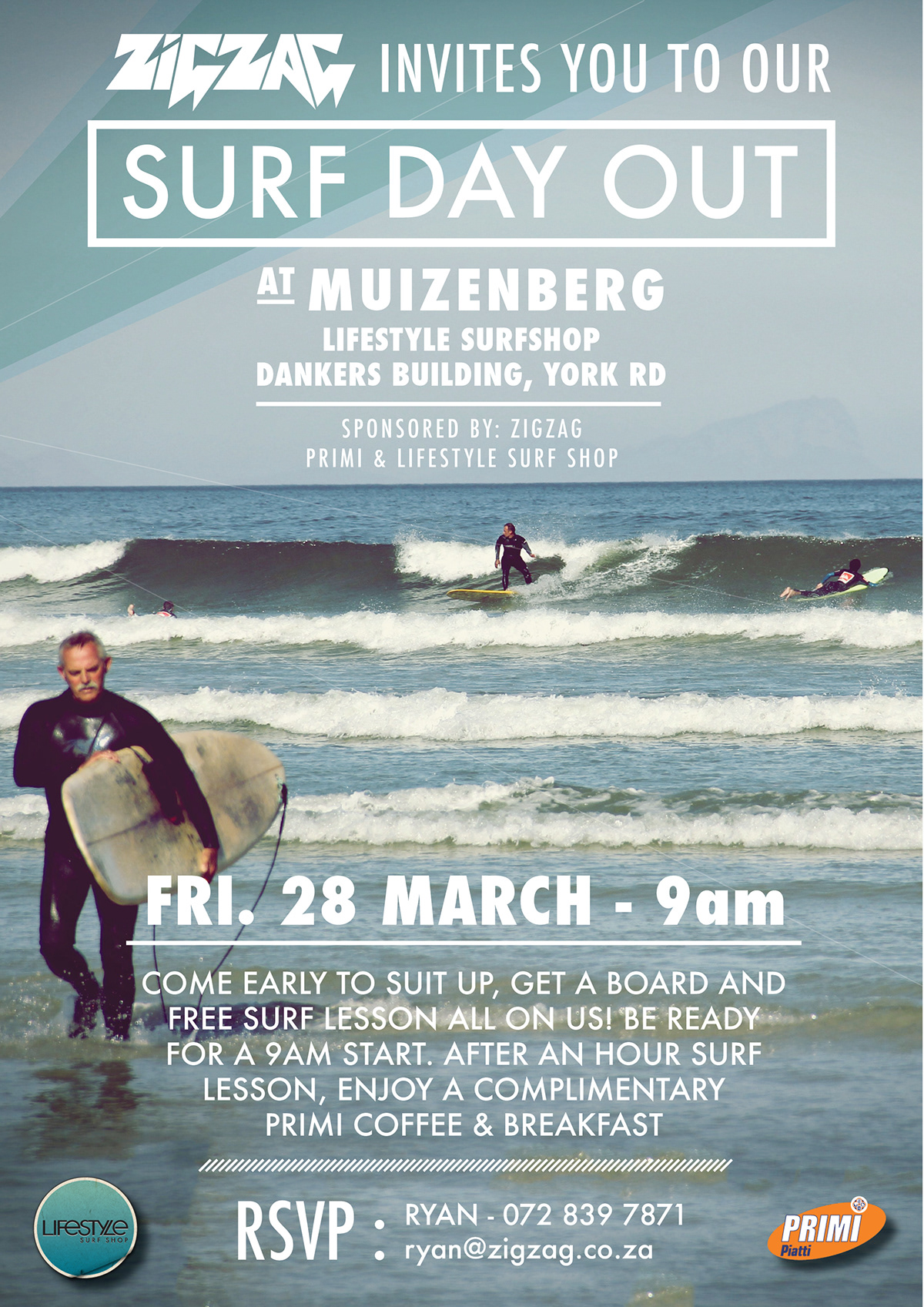 Surf surf magazine zigzag monster presentation Freelance editorial Layout
