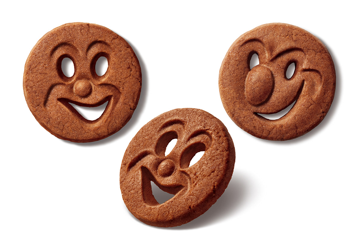Jacobs Sniggles Faces cookies, biscuits for children.
