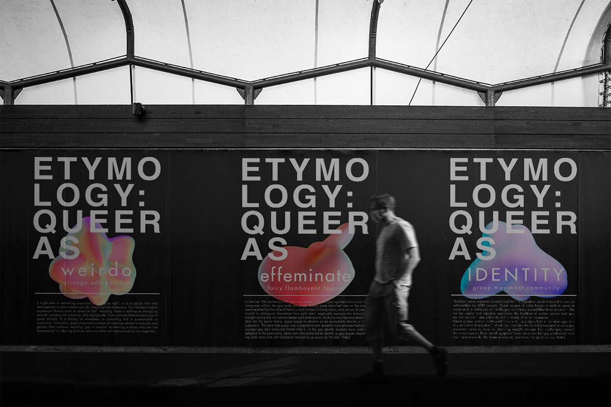 Adobe Portfolio poster Graphic Designer typography   queer art artwork queerartist