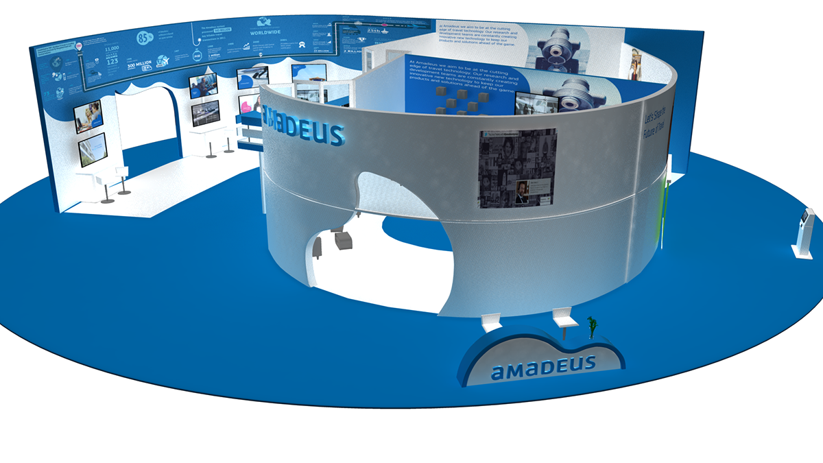 Amadeus Exhibition Stand Design Pixel Vector Media