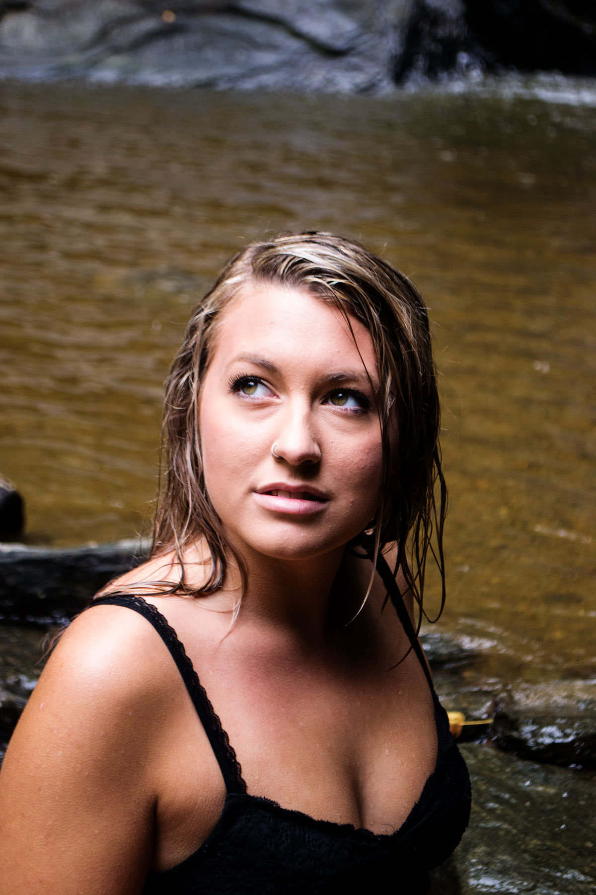 Adobe Portfolio waterfall portrait model models Beautiful women lovely