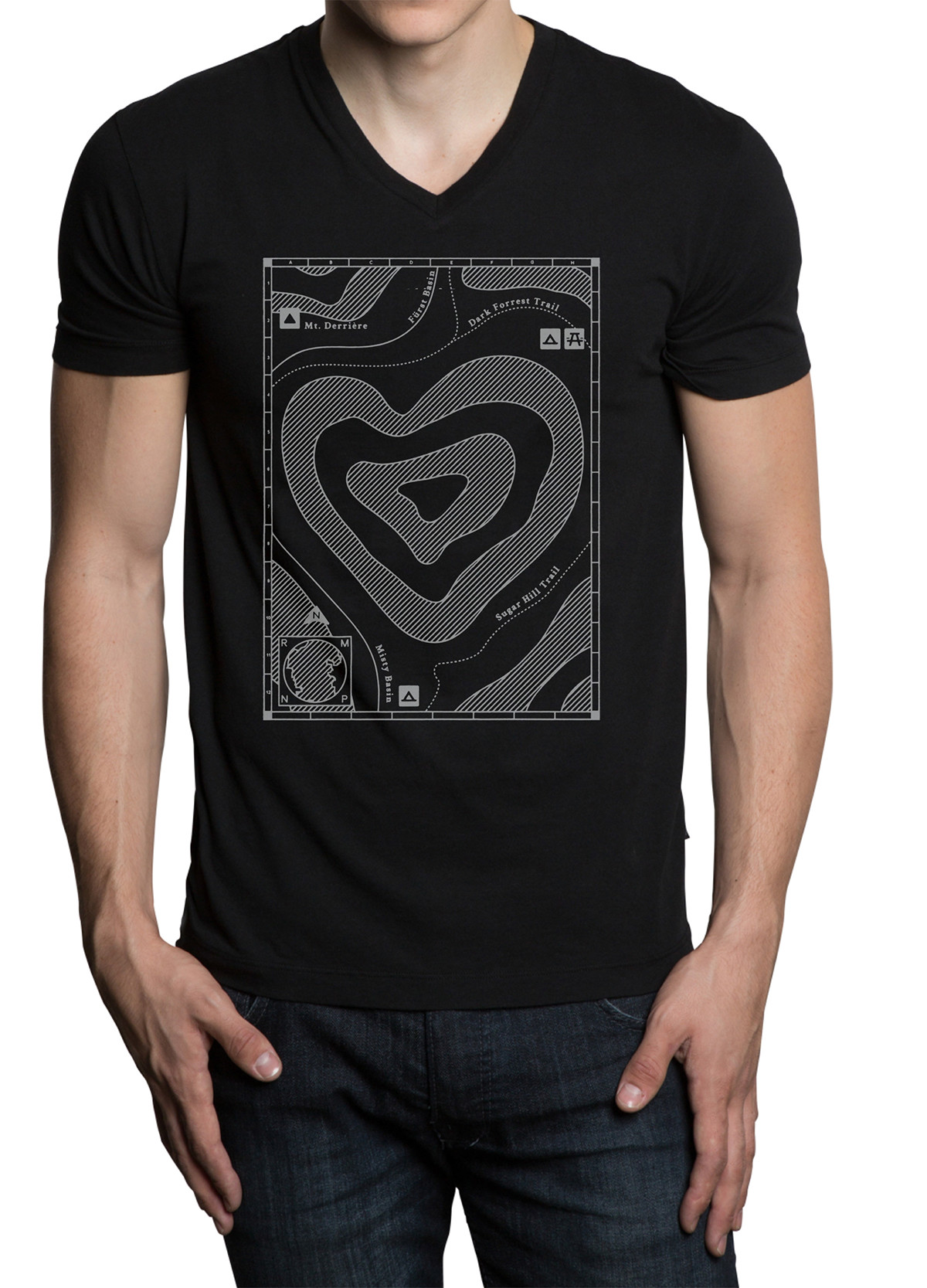 tshirt Competition Threadless national parks Topographic Love map