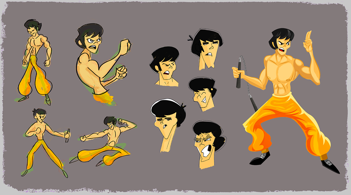 Visual Development Character VisDev Cartoony cartoon lineup caricature   line of action ilustration