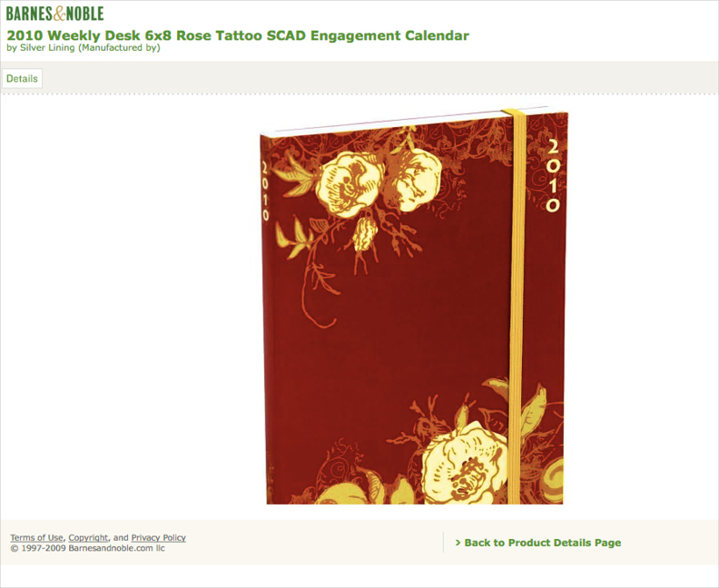 rose barnesandnoble journal bag Savannah surfacedesign graphicdesign SCAD calendar ILLUSTRATION 