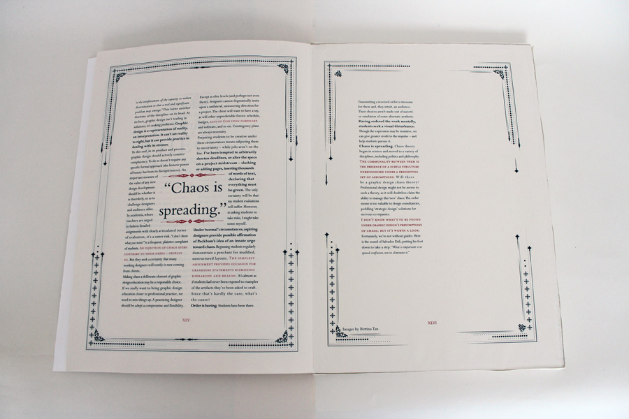 chaos theory Kenneth Fitzgerald Chaos magazine layout typographic magazine layout Typography editorial