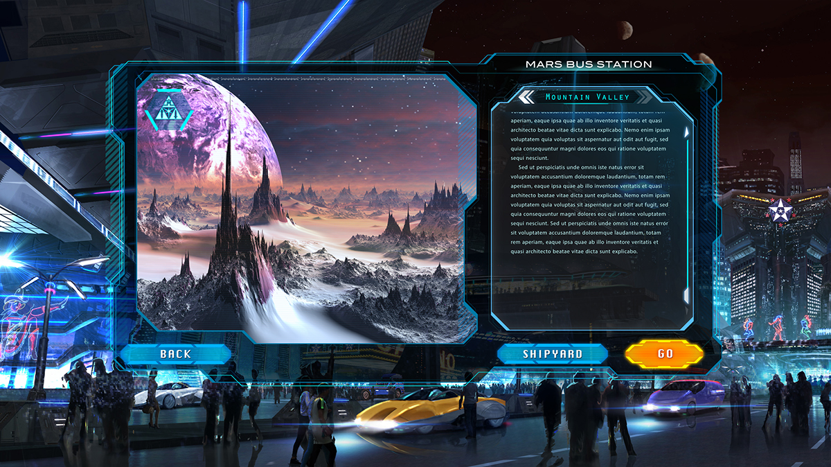 Videojuego videogame game UI User interphase interfase Layout diseño Gráficas concept menu
