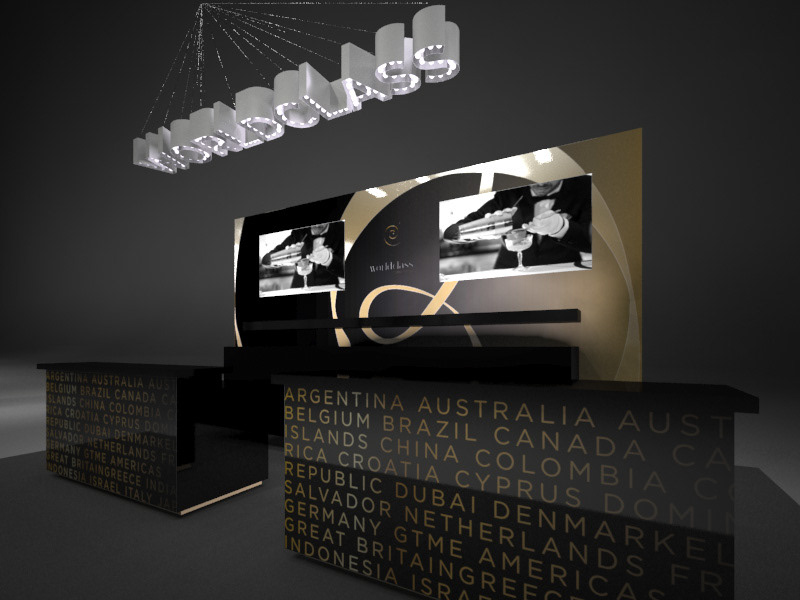 Roadshow world class bartending 3d Visualisation 3d design Event Design Freelance