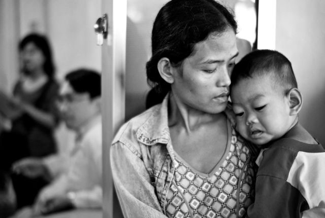 hospital vietnam Mekong Delta heart children black and white reportage charity