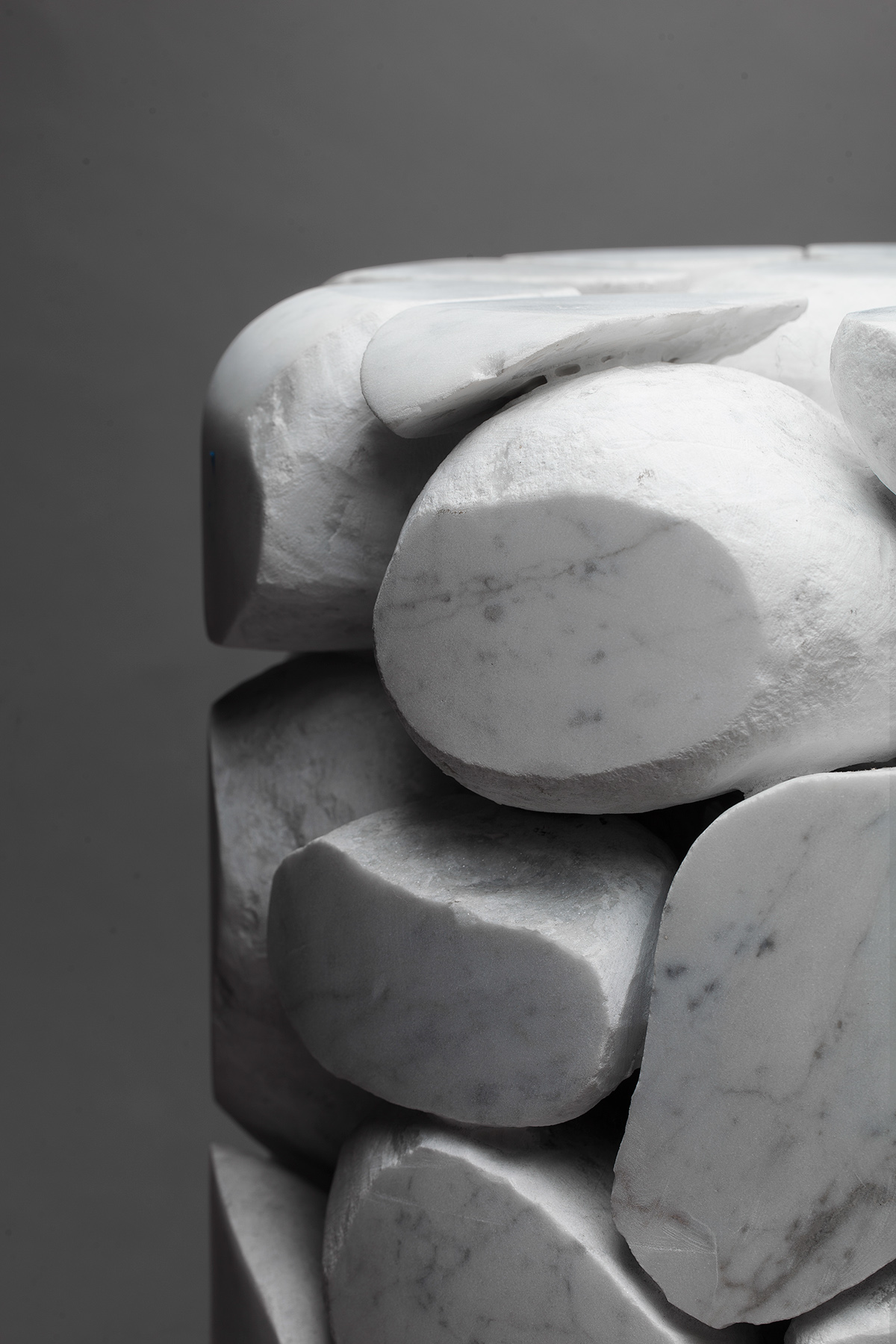Vase andrea basile lorenzo damiani stones design designer still life milan Italy concept flower White Marble photo texture