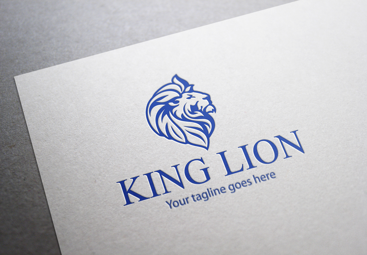 animal  head  king  lion  Power  logo  Illustration Powerful  strenght strong  wild  vector