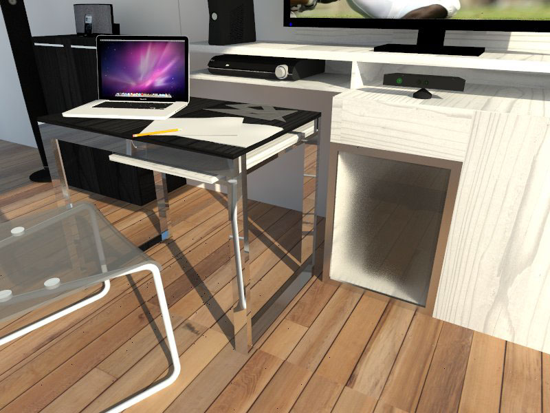 wood furniture side table table Entertainment Center expandable steel living room dcu TICS Entertainment