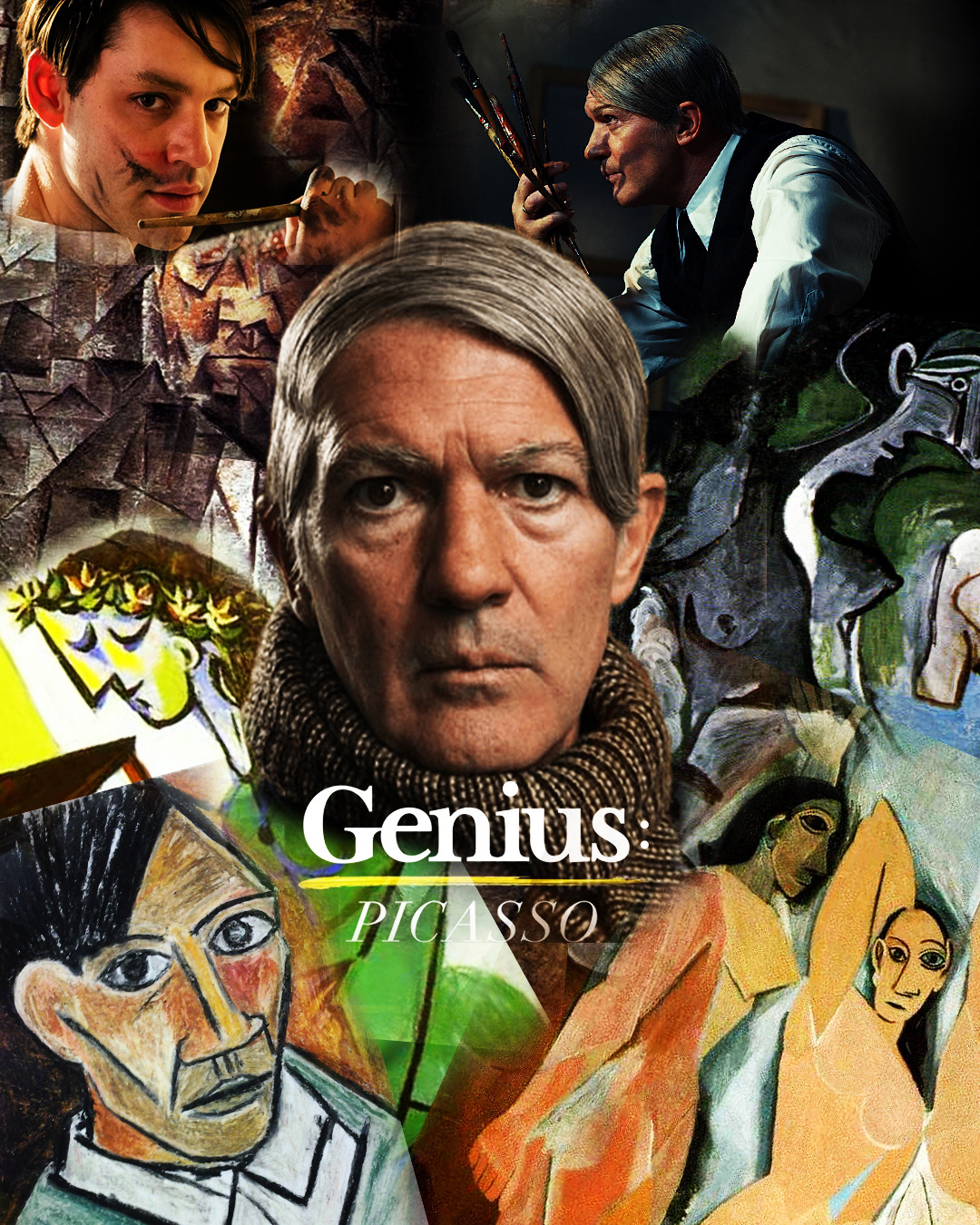 Picasso collage poster photoshop artist
