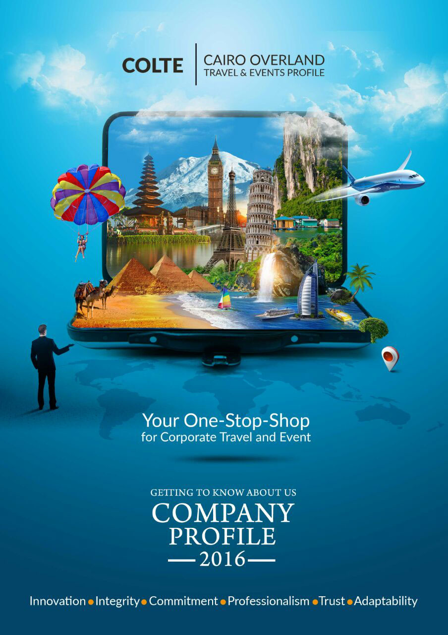 company profile tourism flyer design cover branding 