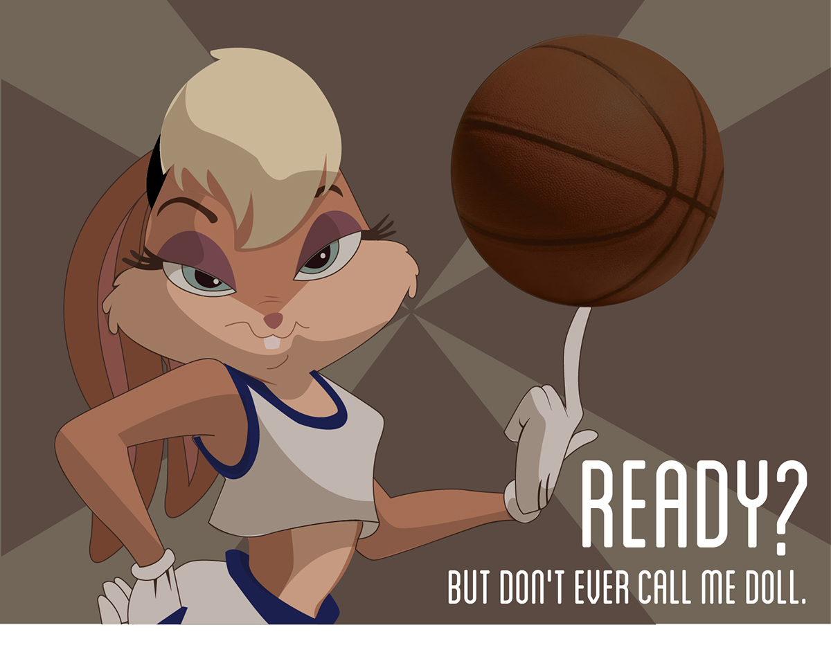 lola bunny bugs looney tunes basketball ready game play sport sexy