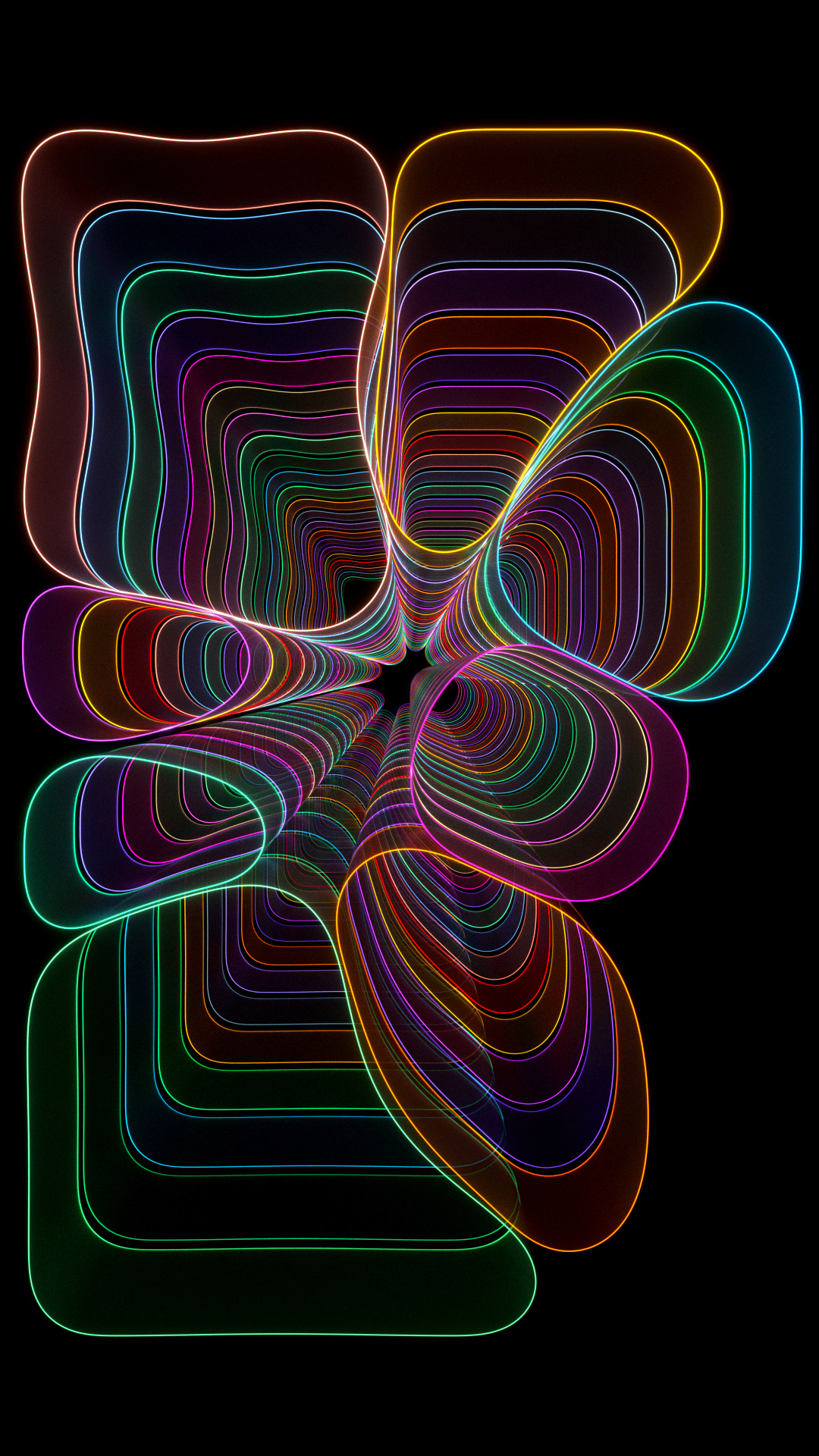3D abstract CGI delicate energetic flow Render smooth
