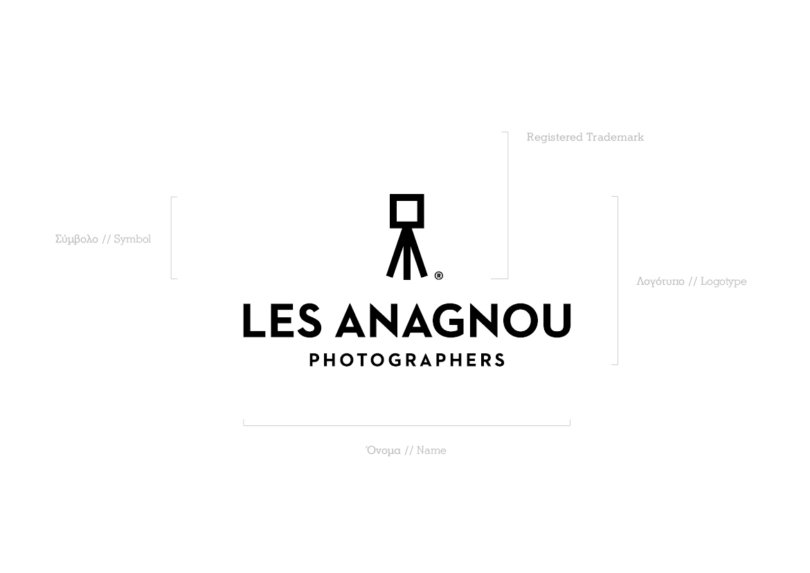 photographers Les Anagnou black logo Logotype brand Corporate Identity Greece christrivizas trivizas
