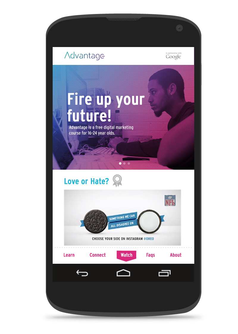 livity Advantage google Pre-apprenticeship digital online programme mobile PC android ios