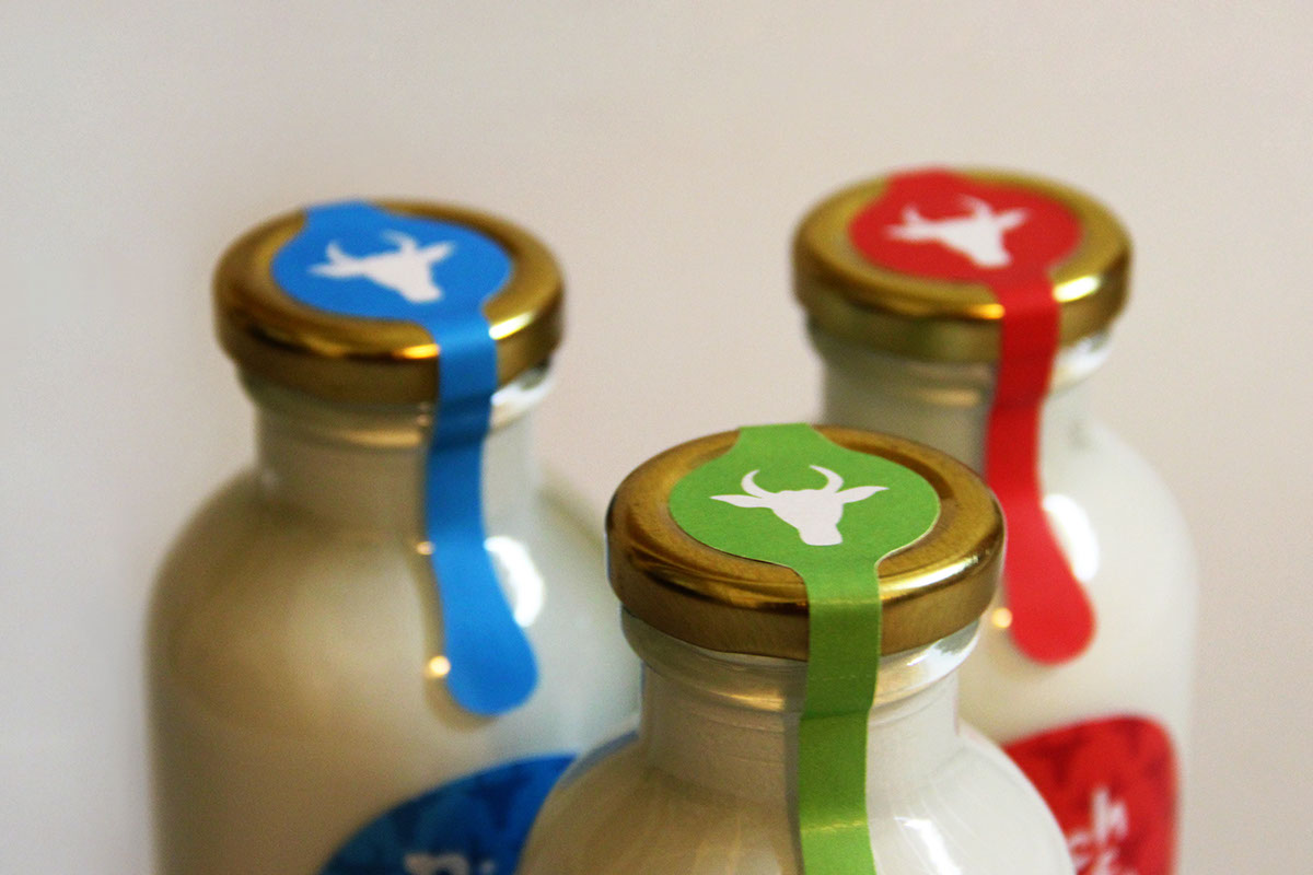 milk richlife organic concept glass Packaging recycle reuse Sustainable