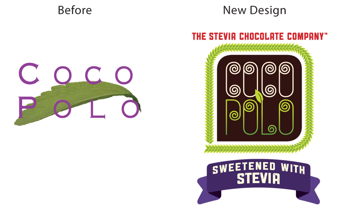 chocolate Gourmet foods artisanal foods snacks chocolate bar stevia stevia plant david brier Typographic Design brand identity Logo Design rebranding