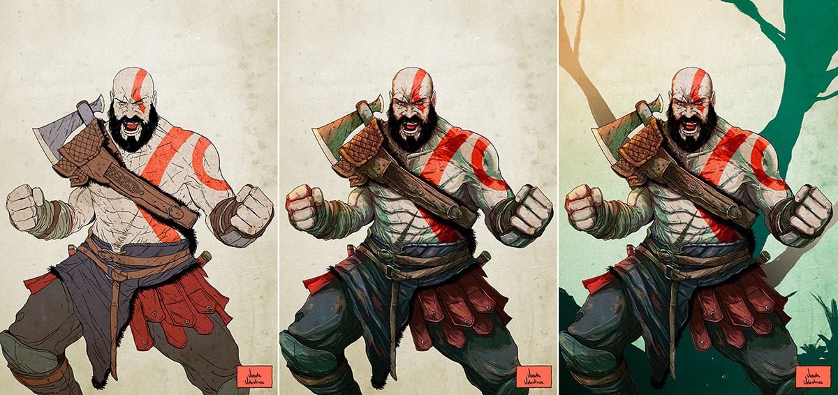 Infografia - God of War (2018) on Behance