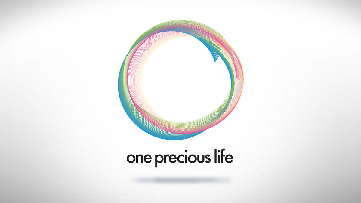 One Precious life tsitsonis Health happy colours welbeing logo ux UI t-shirt