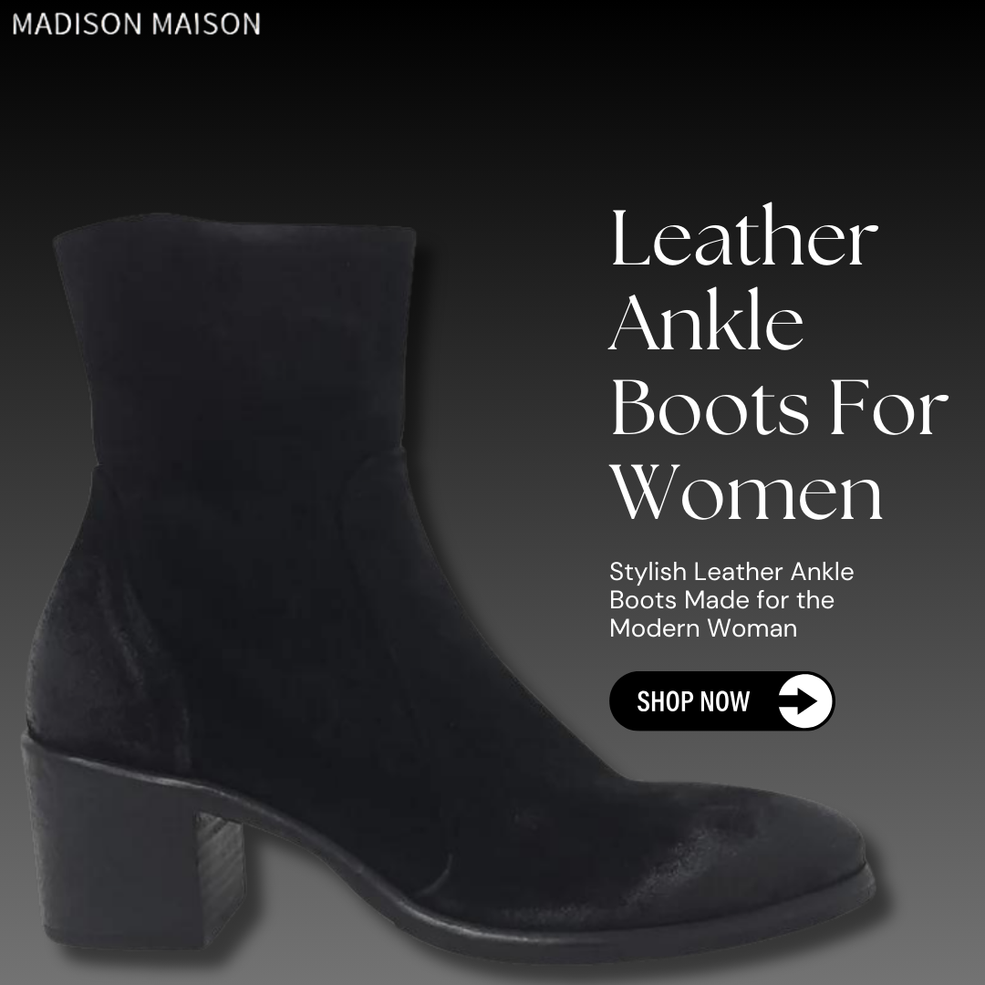 #women boots #women fashion #women shoes black leather ankle boots brown leather ankle boots leather ankle boots madison atyles silver Ankle Boots