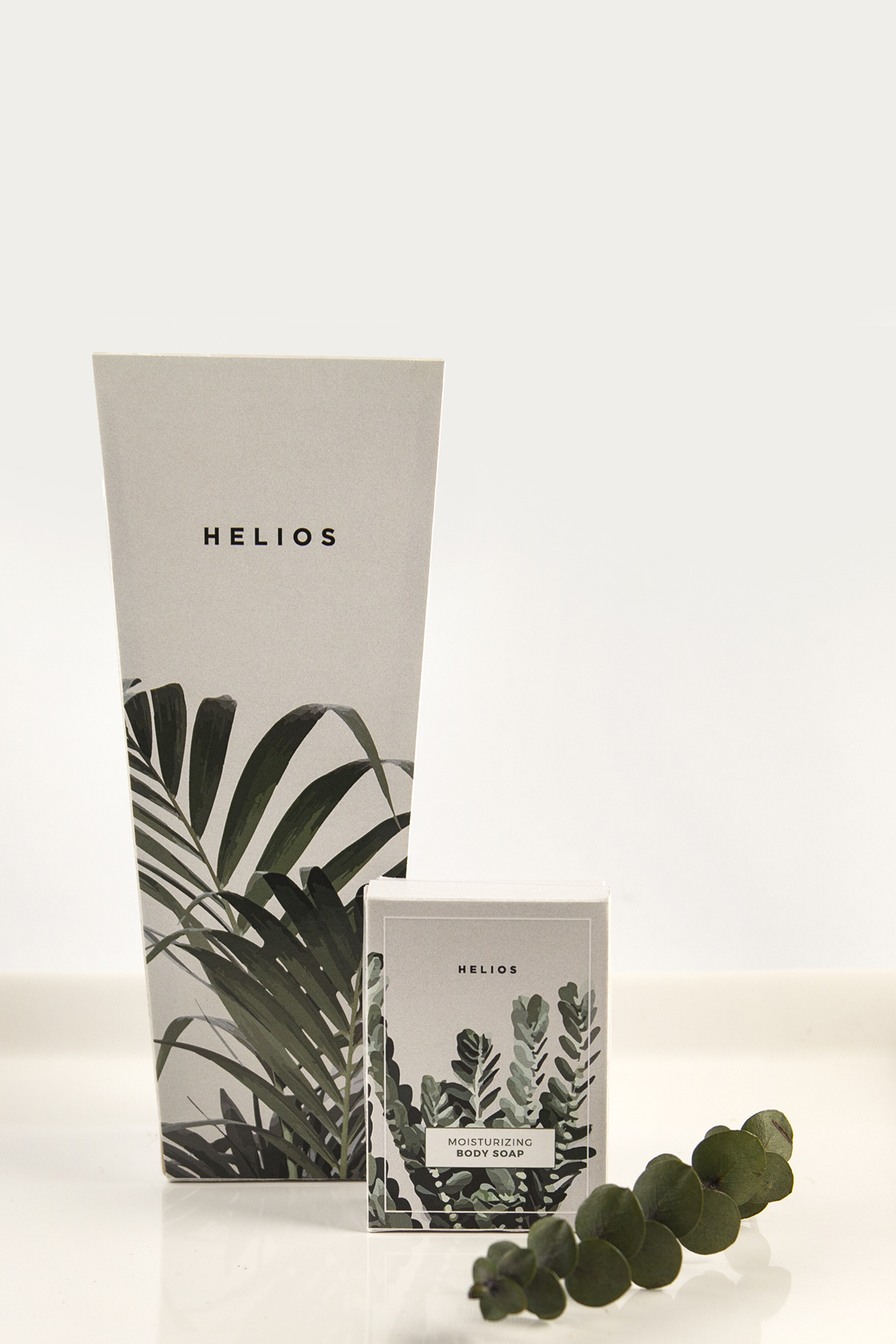 Helios Packaging package design  graphic design  botanical Sweden norway nordic minimal Cosmetic