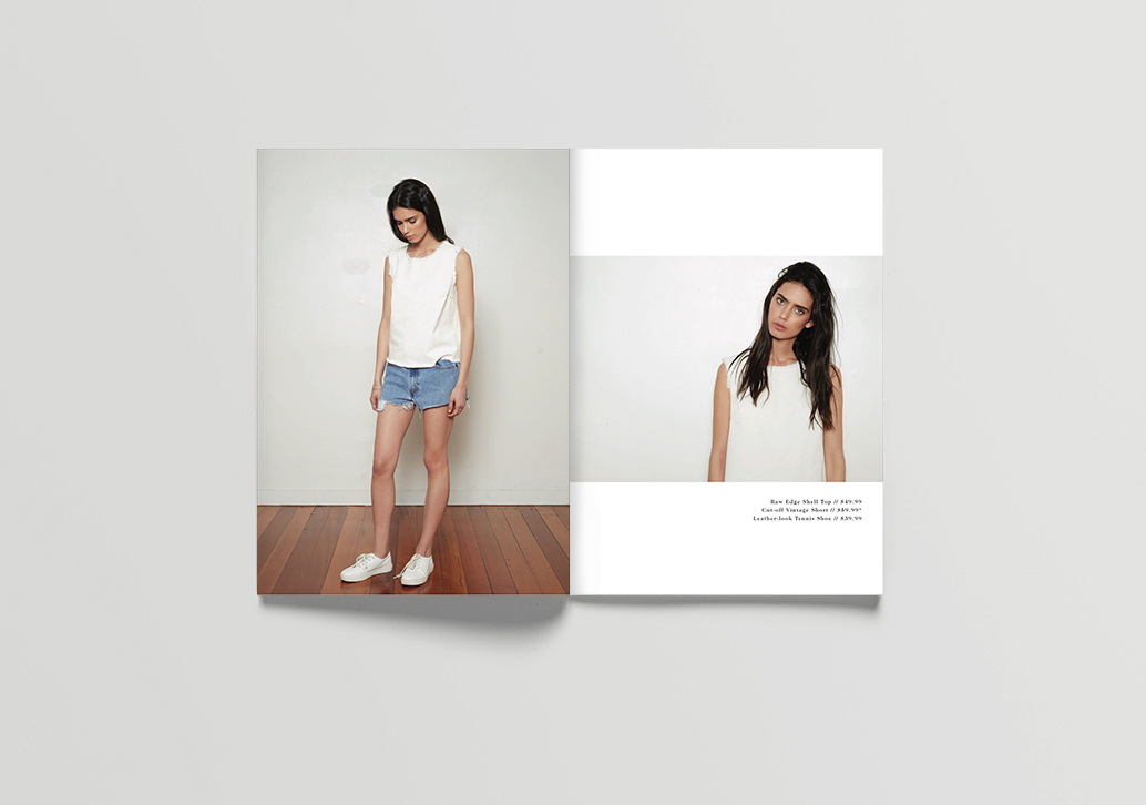 Style fashion week photoshoot behind the scenes Booklet print vintage New Zealand design Lookbook book apparel model type font