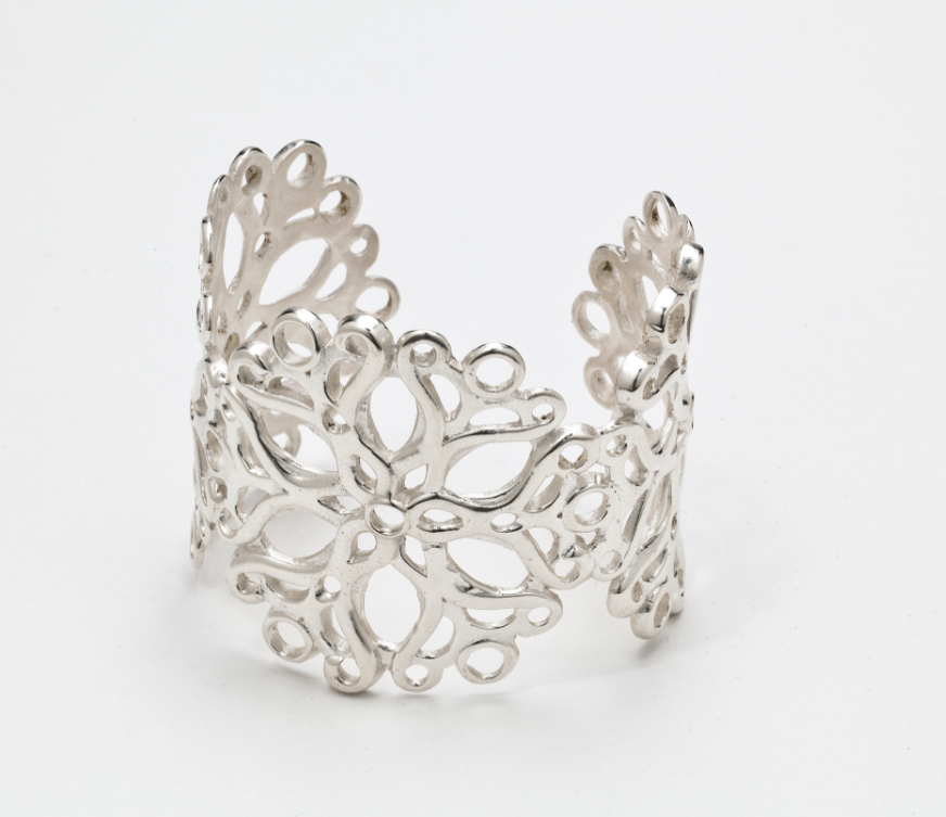 jewelry  SCAD Necklace bracelet cuff casting earrings glass honeycomb flower floral kristen baird rubberbands