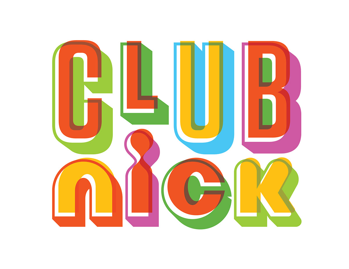 aiga branding  club nick hotel design logo nickelodeon Signage