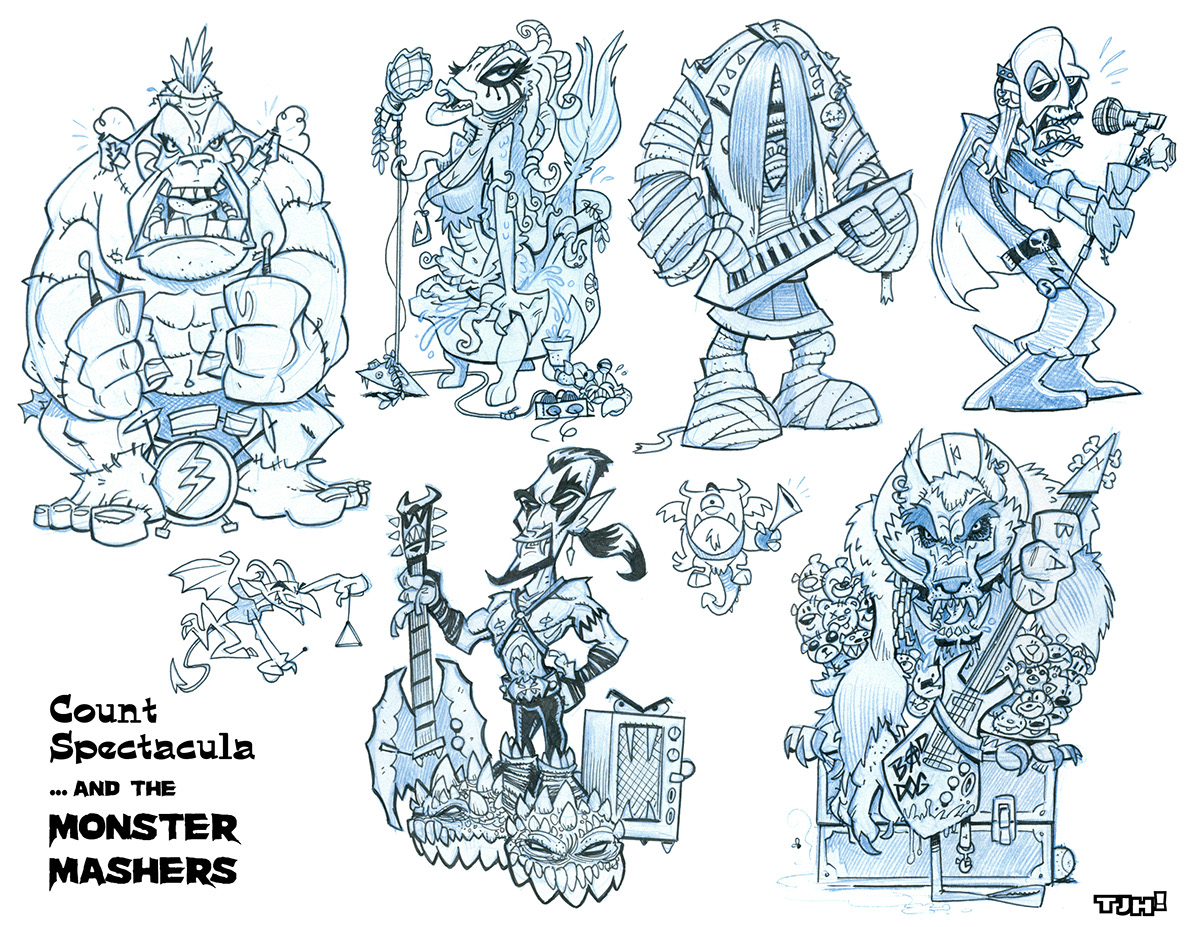 monsters  creatures enemies Character design roll-playing dungeons dragons mythology fantasy horror dinosaurs