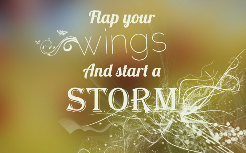butterfly effect wings inspiration storm