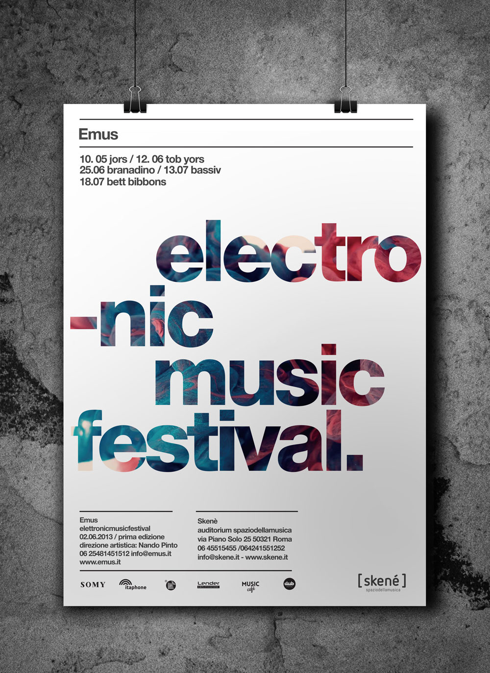 grafico design poster musicfestival Illustrator