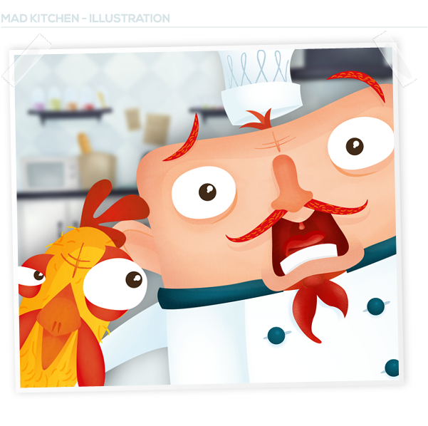 Character character designs kitchen chef character chef character design chicken character design chicken character illustrations drawings kristina miac wien illustrator making of mad kitchen character design emotions