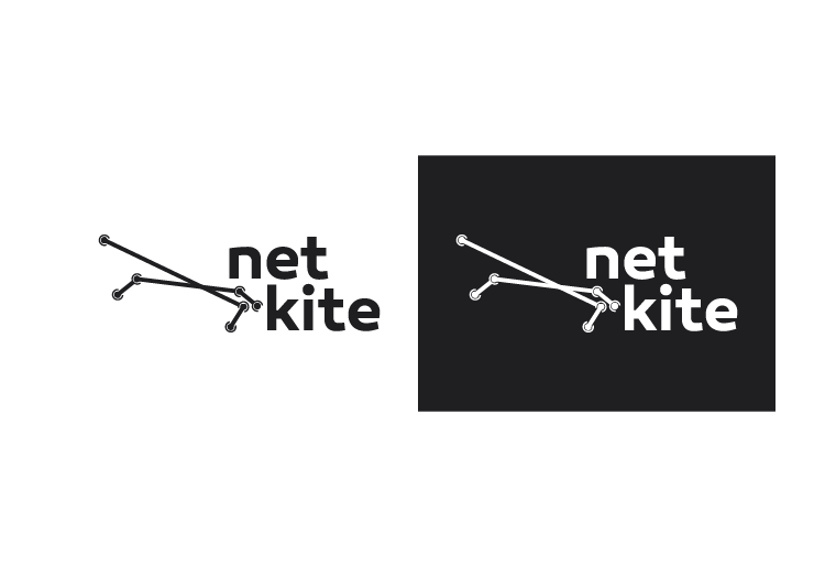 Net kite grafica graphic marchio logo brand visual design contest